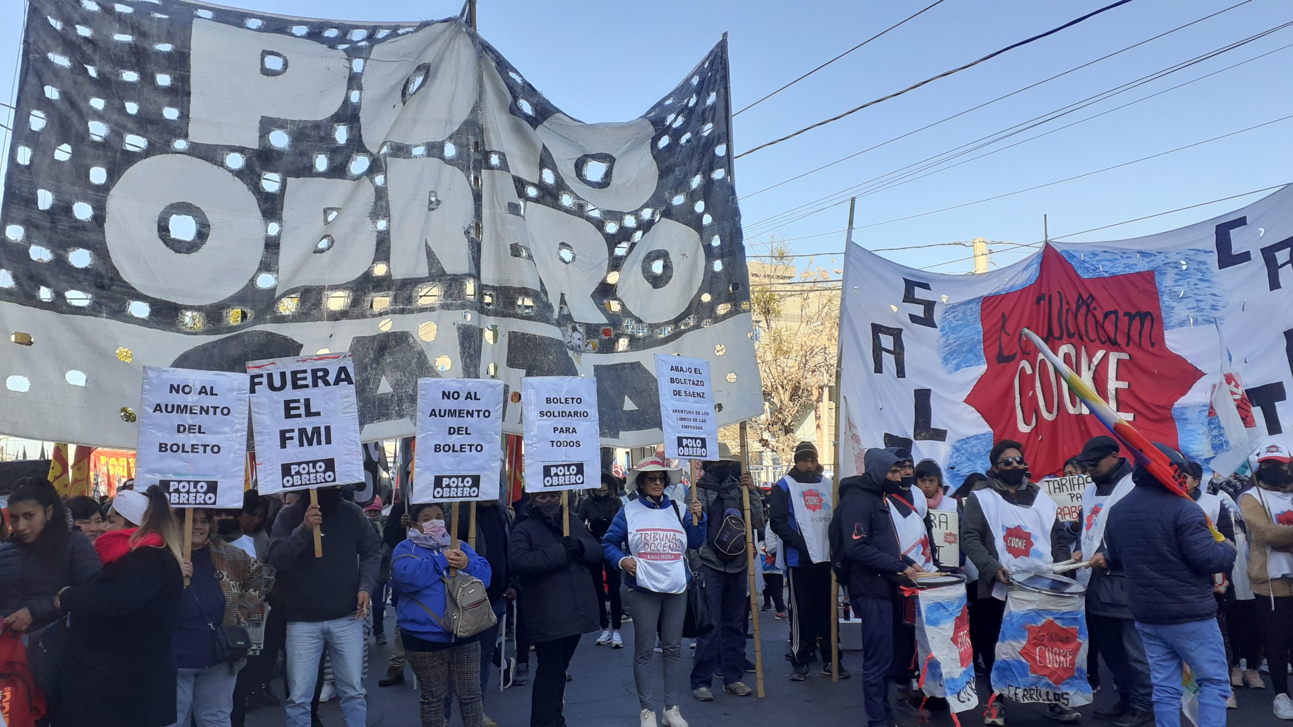 Salta: masiva movilización de la Unidad Piquetera contra el nuevo boletazo de Sáenz