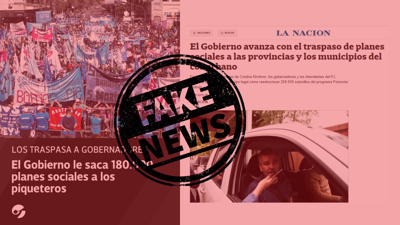 Con fake news, los medios también piden pasar los planes sociales a intendentes y gobernadores