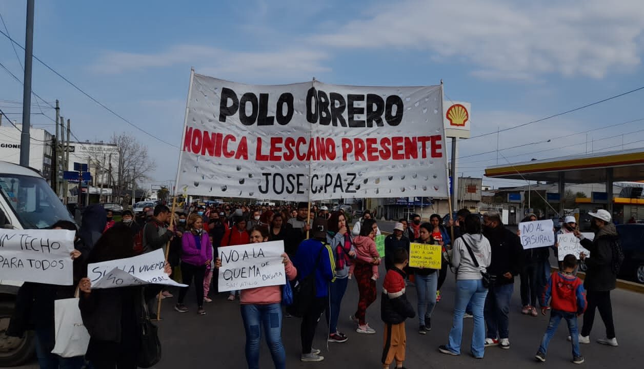 José C. Paz: 200 familias se movilizan por tierra y vivienda, y contra la represión a las familias sin techo