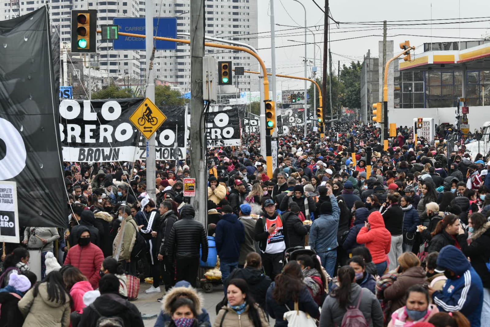 Masiva movilización retomó el plan de lucha piquetero