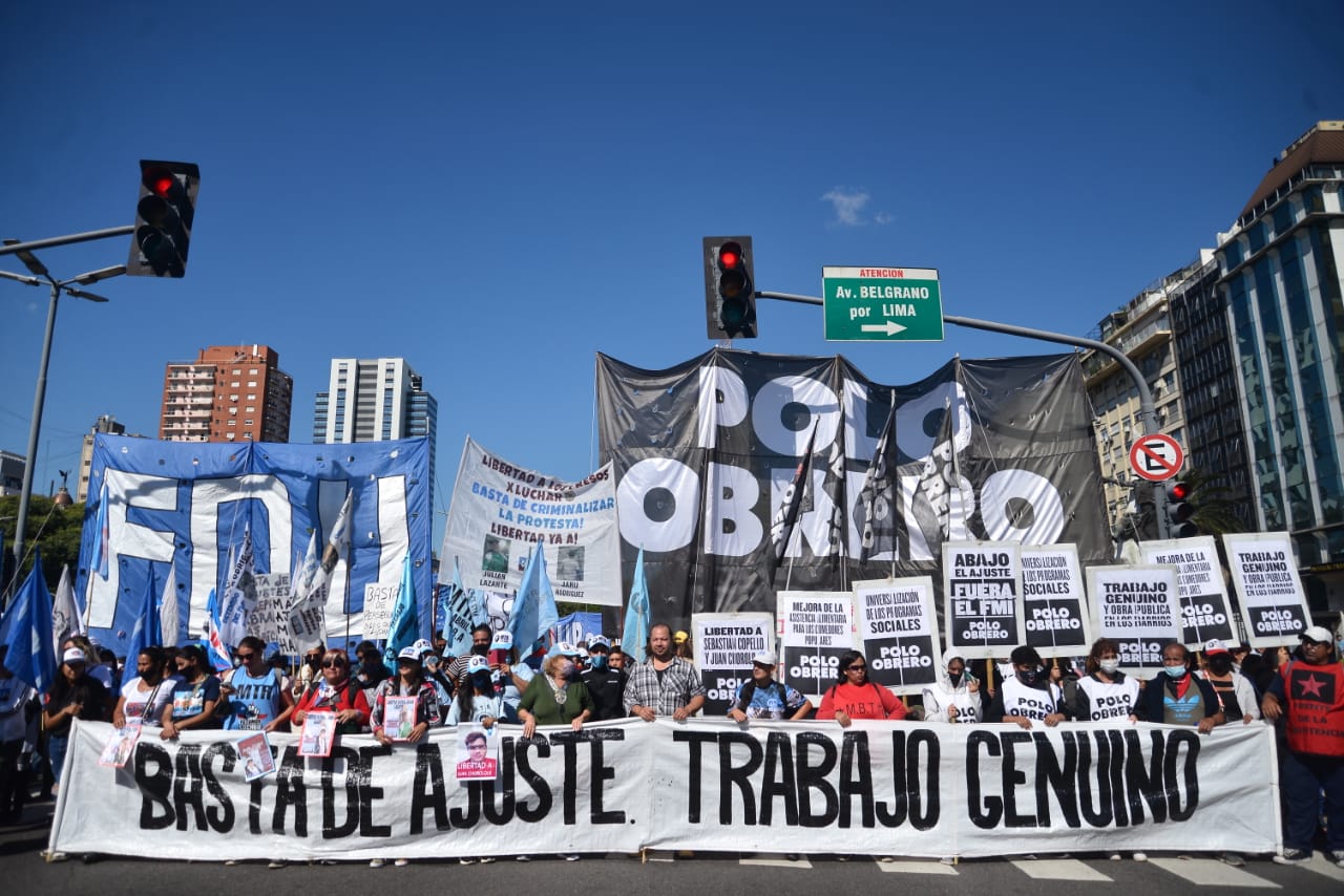 El movimiento piquetero plantea paro activo nacional y plan de lucha de ocupados y desocupados